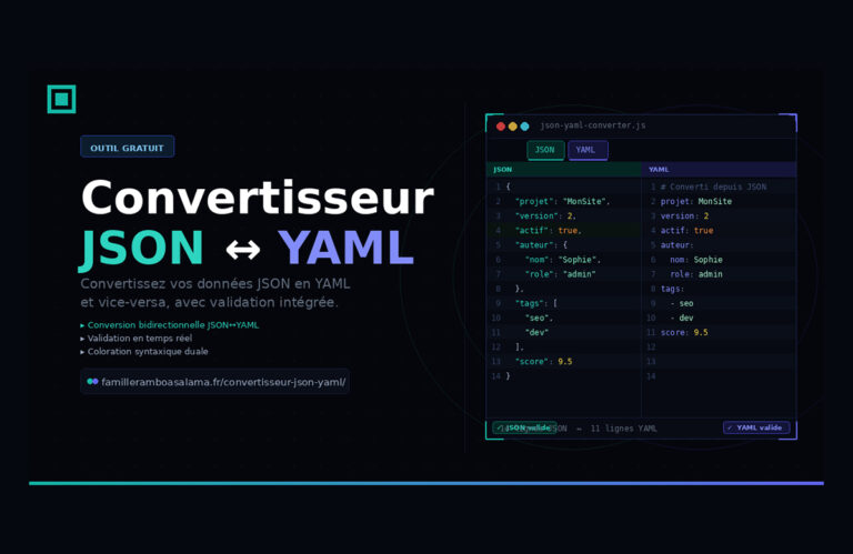 Convertisseur JSON ↔ YAML
