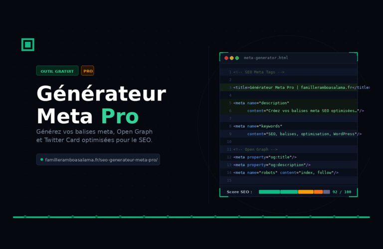 Générateur Meta déscription Pro