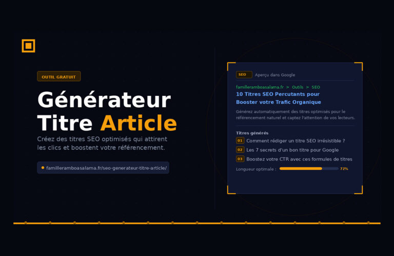 Générateur Titre Article