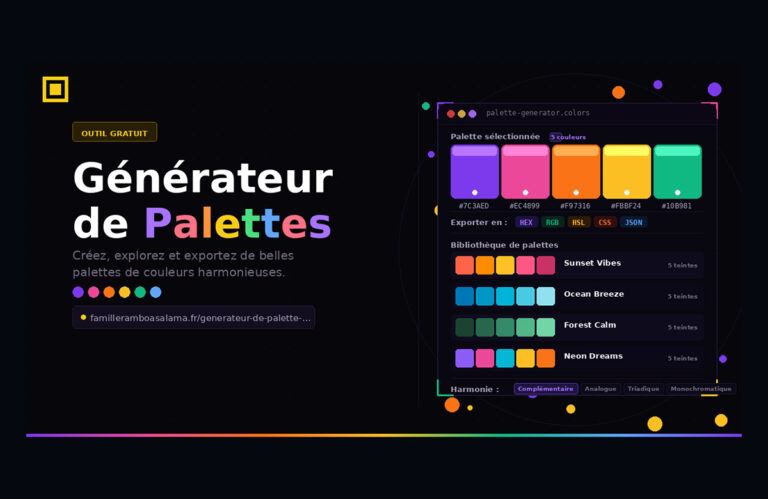 Générateur de Palettes de Couleurs