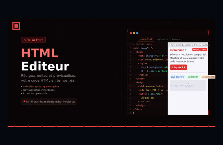 Editeur HTML